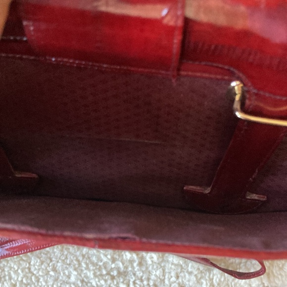 Vintage eel skin briefcase with retractable handles and detachable strap. - Picture 8 of 12